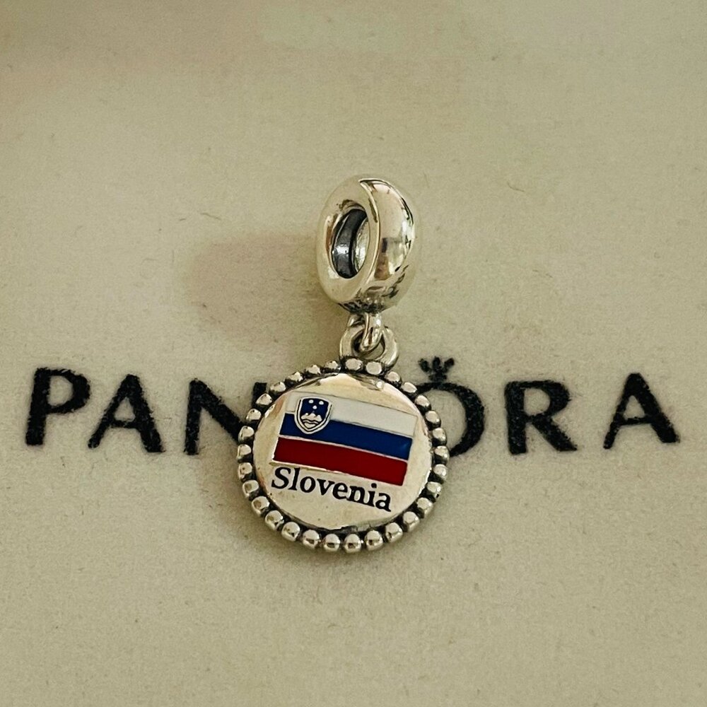 Pandora Slovenia Flag Exclusive Charm Pendant